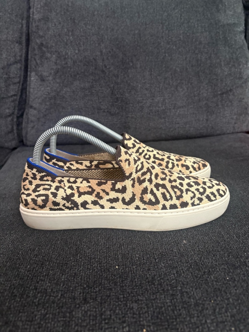 Rothy's The Original Slip On Sneaker Desert Cat Leopard Cheetah Women's Size 8.5
